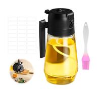 APOMOONS Bottiglia dispenser per olio da cucina, spruzzatore 2 in 1 per olio d'oliva e dispenser di olio flacone spray per olio da 470 ml per cucina barbecue friggitrice ad aria insalata cottura