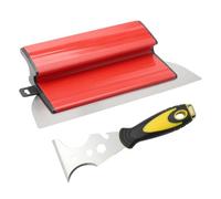 APOMOONS Coltello per Gesso Spatola per superfici da 25 cm, lama in acciaio inox, spatola con manico ergonomico a Z, per lavoro, decorazione da parete