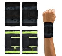 APOMOONS Tutore da polso, 4 pezzi, per polso, traspirante, per tendinite, per alleviare il dolore, tendinite, per sport