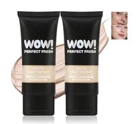 Apooliy 2pcs Fondotinta liquido opaco, copertura completa, trucco impeccabile, minimizza i pori, leggero, 24Hr Long Wear, impermeabile, Oil-Control, a prova di sudore