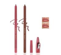 Apooliy Matita labbra opaca,Altamente pigmentato, retrattile,Rossetto nude da portare tutto il giorno con temperino, lip liner marrone impermeabile
