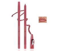 Apooliy Matita labbra opaca,Altamente pigmentato, retrattile,Rossetto nude da portare tutto il giorno con temperino, lip liner marrone impermeabile