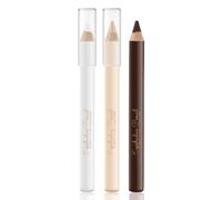 Apooliy Matita per sopracciglia Eyeliner Contour 3 IN 1 Set, penna per sopracciglia impermeabile a lunga durata, eyeliner bianco opaco, matita per contorno traslucida, penna per trucco occhi donna
