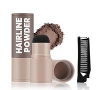 Apooliy Polvere per l'attaccatura dei capelli con pennello, polvere d'ombra per l'attaccatura dei capelli, stick per donne e uomini, penna per ombreggiare i capelli resistente all'acqua.
