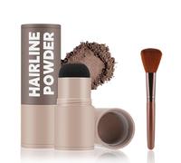 Apooliy Polvere per l'attaccatura dei capelli con pennello, polvere d'ombra per l'attaccatura dei capelli, stick per donne e uomini, penna per ombreggiare i capelli resistente all'acqua.