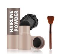 Apooliy Polvere per l'attaccatura dei capelli con pennello, polvere d'ombra per l'attaccatura dei capelli, stick per donne e uomini, penna per ombreggiare i capelli resistente all'acqua.