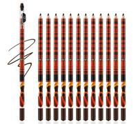 Apooliy Set di matite per sopracciglia 12pcs, matita per sopracciglia impermeabile, penna per il trucco, creare sopracciglia naturali, penna per sopracciglia di lunga durata, texture morbida