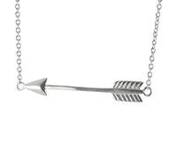 Apop Nyc - Collana con ciondolo a forma di freccia, in argento Sterling, 43 cm e Argento, colore: silver, cod. ARKSS17