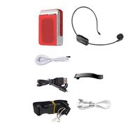 APORO T18 Altoparlante Professionale Microfono Wireless Altoparlante Portatile per Guida Turistica Scolastica Degli Insegnanti Rosso