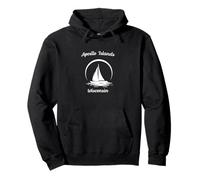Apostle Islands Wisconsin Sailboat Felpa con Cappuccio