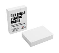 Apostrophe Games Dry Erase Carte da gioco in bianco w/Box, Dimensione del poker - 6,4 cm x 8,9 cm, 45 Riutilizzabile Carte in bianco, Flash Cards, Carte da gioco da tavolo e Note Cards