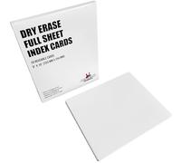 Apostrophe Games - Fogli cancellabili a secco grandi - 20pcs laminati carte in bianco w/Box-Riutilizzabile Dry Erase per la scuola, per fare liste-Pratico Indice fogli di carta - 20,3 cm x 25,4 cm