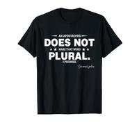 Apostrophe Grammar Joke Regole Plurali per Insegnanti di Inglese Maglietta