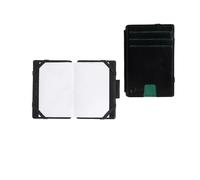 Apothos Golf Portafoglio Scorecard, appunti, versatile, per carte di credito, penne/matita, clip, verde, 4,5 x 3,0, Verde, 4.5"x3.0", Portafoglio con segnapunti da golf con design apribile