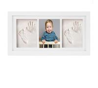 APOTRONI Cornice Impronta Mani e Piedi Neonati Argilla, Set di Cornice Impronte Neonato di Qualità con Calco Senza Crepe,Kit Impronte Neonato Perfetto per Neonato Ricordo Regalo