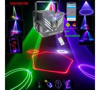 APP Android IOS 5W 4W 3W Laser RGB Animazione DJ Proiettore di luce da discoteca 20kpps Dance Bar Party Wedding DMX ILDA Lampada da palco G41N7