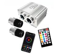 APP Bluetooth Controllo della musica Doppia testa 16W RGBW Twinkle LED Light Engine con telecomando for auto Stella da soffitto,Alta Sensibilità