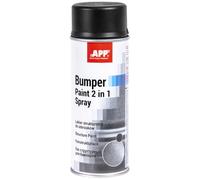 APP Bumper Paint 2in1 Spray - Vernice per paraurti | 500 ml | Nero satinato | Vernice spray texturizzata in plastica per esterni, paraurti, modanature laterali, alloggiamenti degli specchietti, ecc.