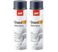 APP Epoxy Grund Spray - Fondo Epossidico per Carrozzeria e Metalli | Fondo Primer per Metallo con proprietà antiruggine | Primer Aggrappante ad Asciugatura Rapida | Grigio Scuro | 500 ml