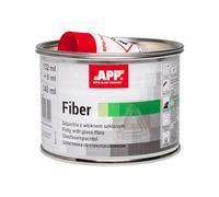 App Fiber Stucco per carrozzeria con vetroresina | Stucco per Metallo, Alluminio, plastica, Cemento e Legno | con indurente | Verde | 140 ml
