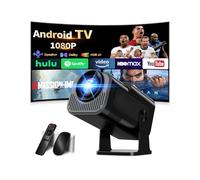 [App integrata & 2026 Upgraded] Proiettore 1080P 4K con WiFi 6 Bluetooth 5.2 Mini Proiettore Portatile Supporta Rotativo a 270°Auto Keystone Projector TV Stick/USB/HDMI/PC con Cavo HDMI & Mouse,Nero