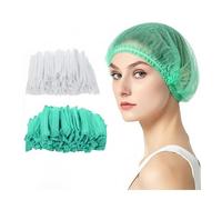 App Life 100 PZ Cuffia Monouso Idrofobica con Elastico Traspirante Cuffia Copri Testa e Capelli Colore Bianco, Verde (Verde)