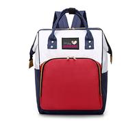 APP LIFE BORSA ZAINO MAMMA PER NEONATI CON TASCHE MULTIPLE ISOLANTI PORTA PANNOLINI MULTIFUNZIONE ROSSO, 40X25X16 cm