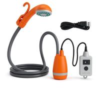 APP LIFE Doccia Portatile da Campeggio a Batteria elettrica Giardino Esterno Auto con batterie Ricaricabili e Batteria Integrata