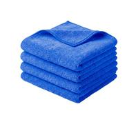 App MF Cloth - Panni in Microfibra ad Alta Assorbenza per Auto 40×40 cm, 380 g/m² | Ideali per Rimuovere Cera e Polish | Pulizia Senza Aloni e Senza Graffi | Confezione da 3 Panni Blu