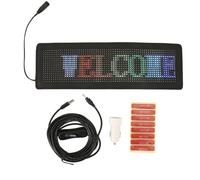 App per insegne LED per auto programmabile USB 5V Spina per auto 12V 24V Messaggio a scorrimento flessibile RGB Tabellone pubblicitario LED per negozio Bar Hotel Promozione