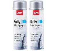 APP Rally Color Spray Argento Lucido - Vernice Acrilica a Alta Copertura per Auto e Tutte le Superfici - 500 ml