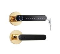 APP Tuya, Telecomando Compatibile Bluetooth, Biometria Intelligente Dele Impronte Digitali, Serratura Elettronica Facile Alta Sicurezza(Red Bronze)