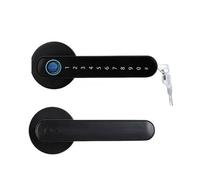 APP Tuya, Telecomando Compatibile Bluetooth, Biometria Intelligente Dele Impronte Digitali, Serratura Elettronica Facile Alta Sicurezza(Silver Pink)