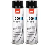 App U200 UBS Spray alla Protezione Sottoscocca Auto | Antipietrisco, Antiruggine e Antirombo Sottoscocca Protezione | Antirombo Sottoscocca Spray in Resina Sintetica e Gomma | 500 ml | Nero