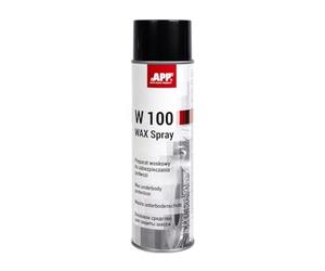 APP W100 WAX Cera Spray di Protezione Sottoscocca Auto | Cera Sottoscocca | Antiruggine, Antipietrisco e Antirombo Sottoscocca Protezione per Auto, Moto, Caravan | Nero | 500 ml