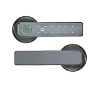 APP WiFi telecomando intelligente impronta digitale password RFID IC card serratura catenaccio for porta di metallo in legno for interni(Grey)