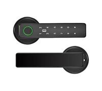 APP WiFi telecomando intelligente impronta digitale password RFID IC card serratura catenaccio for porta di metallo in legno for interni(Noir)