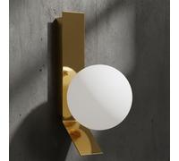 APP1758-1W Applique Da Parete In Oro Spazzolato/bianco