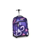 Appack Big Trolley, 35 L, Singola Barra Telescopica, Spallacci a scomparsa, Doppio uso, Tasca frontale, Scuola elementare, Violet, Bambine e Ragazze, viola