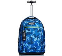 Appack Big Trolley Scuola, Yuzer, Blu, 2 in 1 Spallacci Per Uso Zaino, Scuola e Viaggio