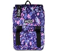 Appack Zaino Scuola Estensibile, Rosa Viola, Zaino Doppio Scomparto Estensibile Tramite Zip Laterali, Scuola, Bambina Ragazza