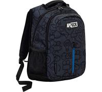 Appack Zaino Sporty a ppack, Micro Macro Gen, Nero, 26 Lt, Tasca Laterale Rete, Scuola e Tempo Libero