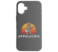 Appalachia Bluegrass Banjo Bear Funny Retro Custodia per iPhone 16 Plus
