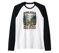 Appalachia Walk The Path. Abbraccia Il Viaggio. Maglia con Maniche Raglan
