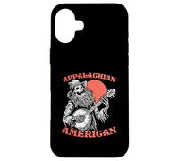 Appalachian American Skeleton Banjo Player Bluegrass Custodia per iPhone 16 Plus