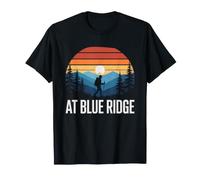 Appalachian Trail Blue Ridge Mountains Retro Vintage Hiking Maglietta