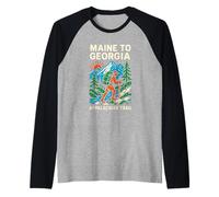 Appalachian Trail Maine a Georgia Vintage National Park Maglia con Maniche Raglan
