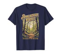 Appalachian Trail Vintage WPA Style Hiking Maglietta