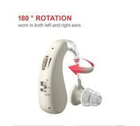 Apparecchi acustici con gancio per l'orecchio, riduzione del rumore, amplificazione del suono, amplificazione acustica ausiliaria e ricarica USB, e l'amplificatore del suono dietro le orecchie degli a