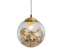 Apparecchi di illuminazione a soffitto a filo a margine, lampadario minimalista francese, lampada a ciondolo in vetro ad alta luce creativa al paralume a ciondolo in vetro a ciondolo, camera da pranzo